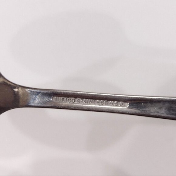 Set Of 6 Insico USA Stainless Steel Soup Spoons Flatware Oval Handle Unknown - Picture 4 of 4